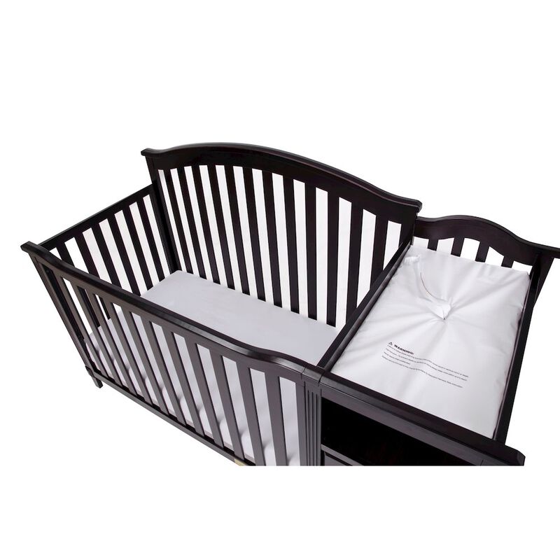 AFG Baby Furniture Kali 4-in-1 Convertible Crib and Changer Espresso