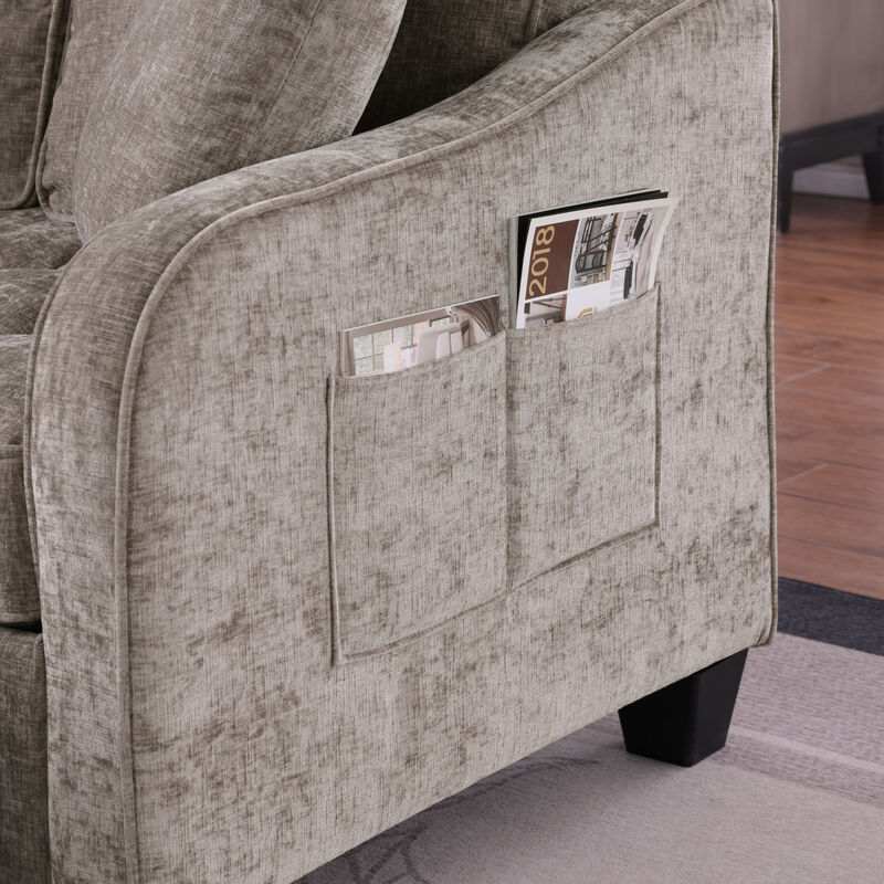 Pefwod Loveseat Reclining Sofa image number 6
