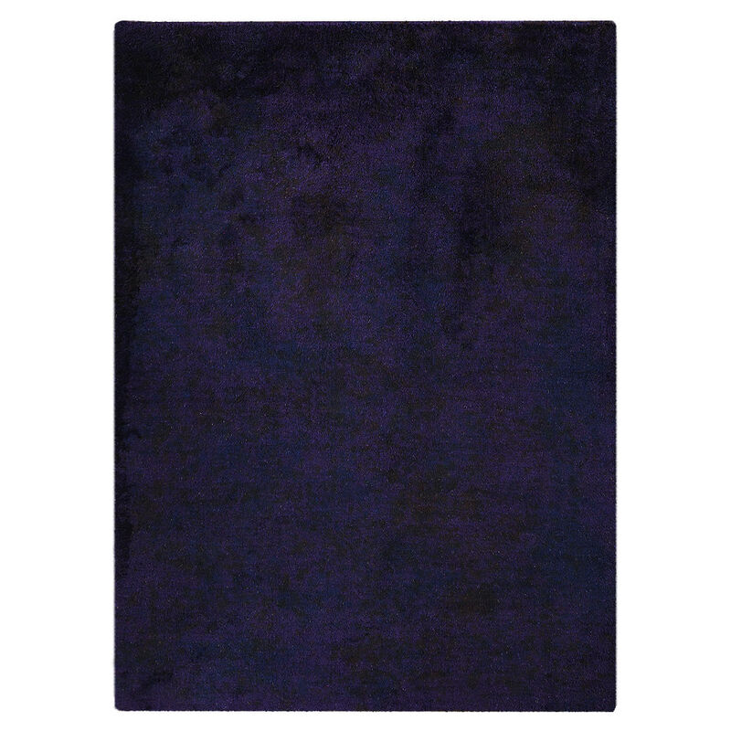 RUGSOTIC CARPETS HAND KNOTTED LOOM SILK ECO-FRIENDLY AREA RUGS  - Purple Color, Plain Solid Design, High Pile Thick Handmade Anti Skid Area Rugs for Living Room, Bed Room (LS0111) image number 1