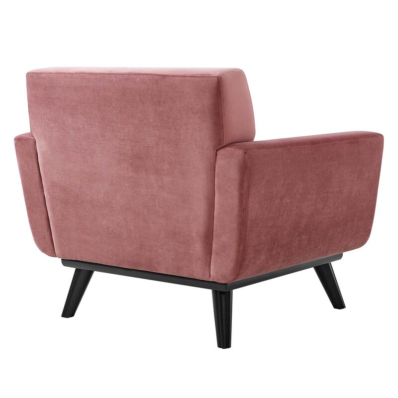Engage Performance Velvet Armchair image number 3