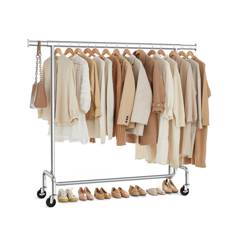 Heavy Duty Clothing Rack Sturdy Metal Garment Rack Organizer image number 6