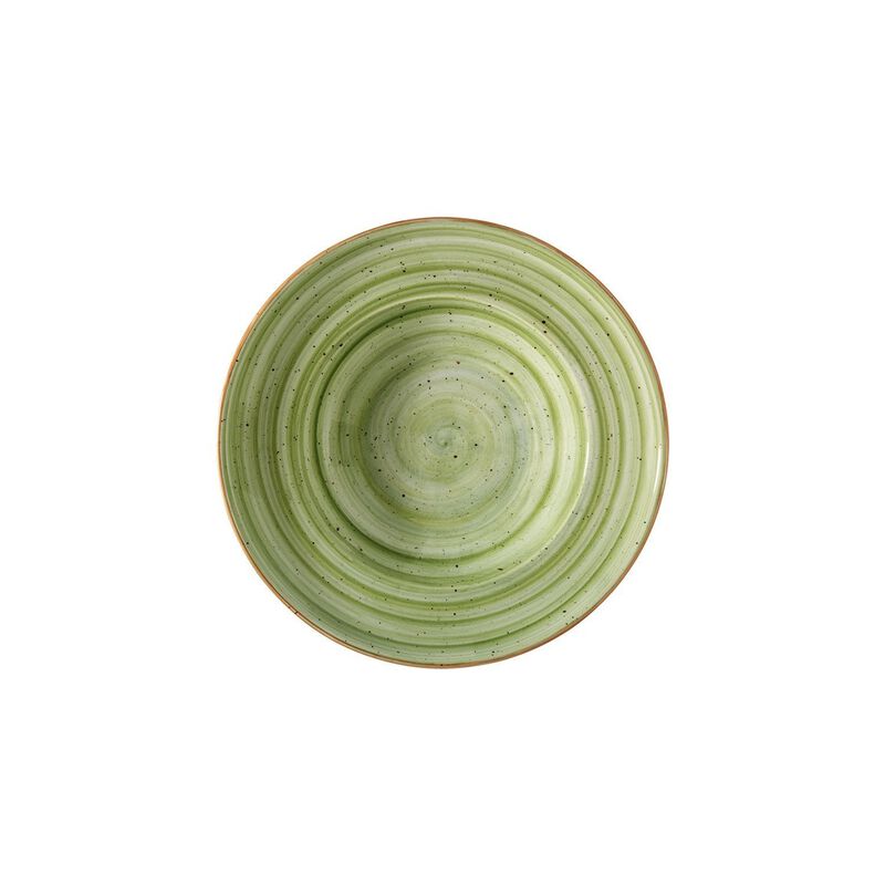 Therapy dia.10.75" h:2.25" 16 oz. Round Green Vitrified Bowl (Set of 2) image number 1