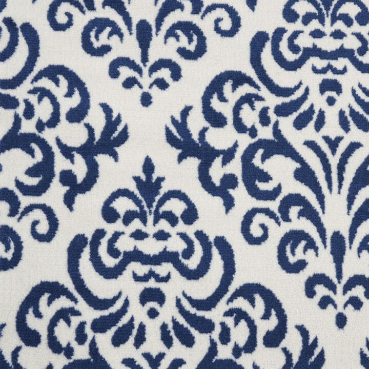 HomeRoots Ogee Distressed Non Skid Runner Rug