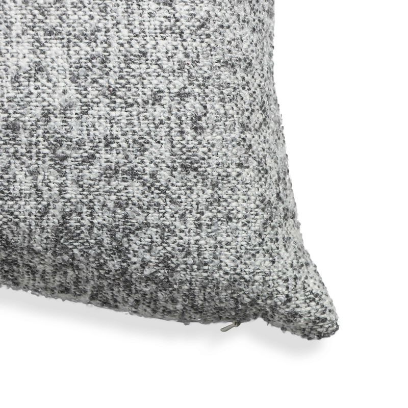 Poh Washed Grey Boucle 16" Square Accent Pillow image number 2