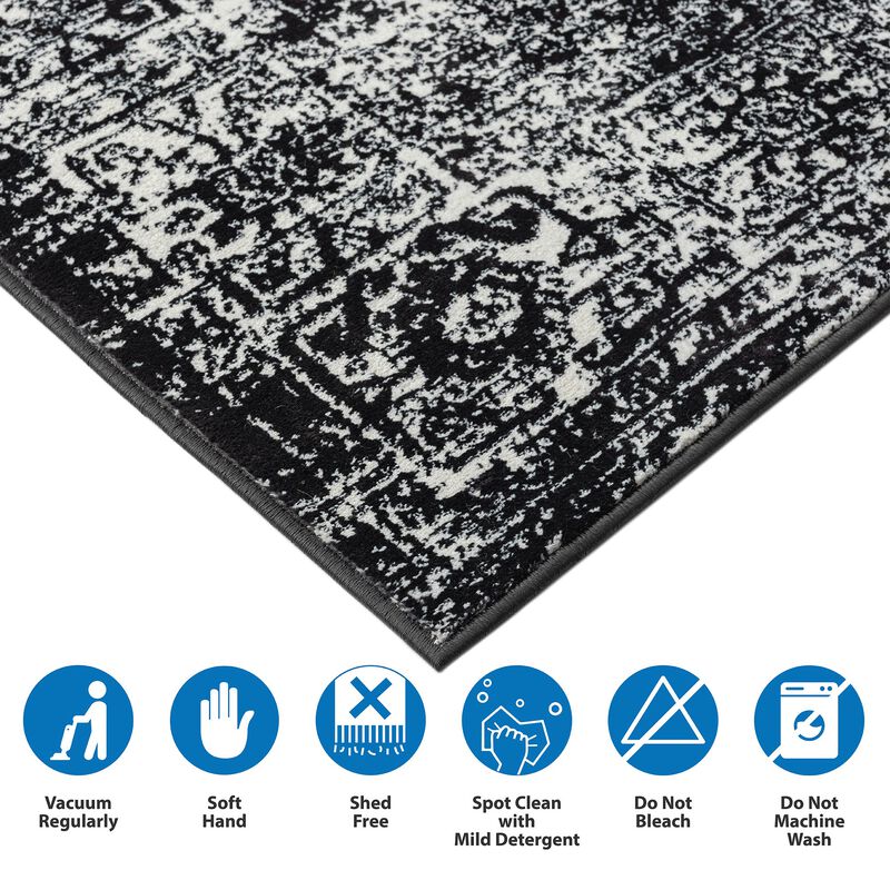 Orange MultiVintage Medallion Woven Area Rug