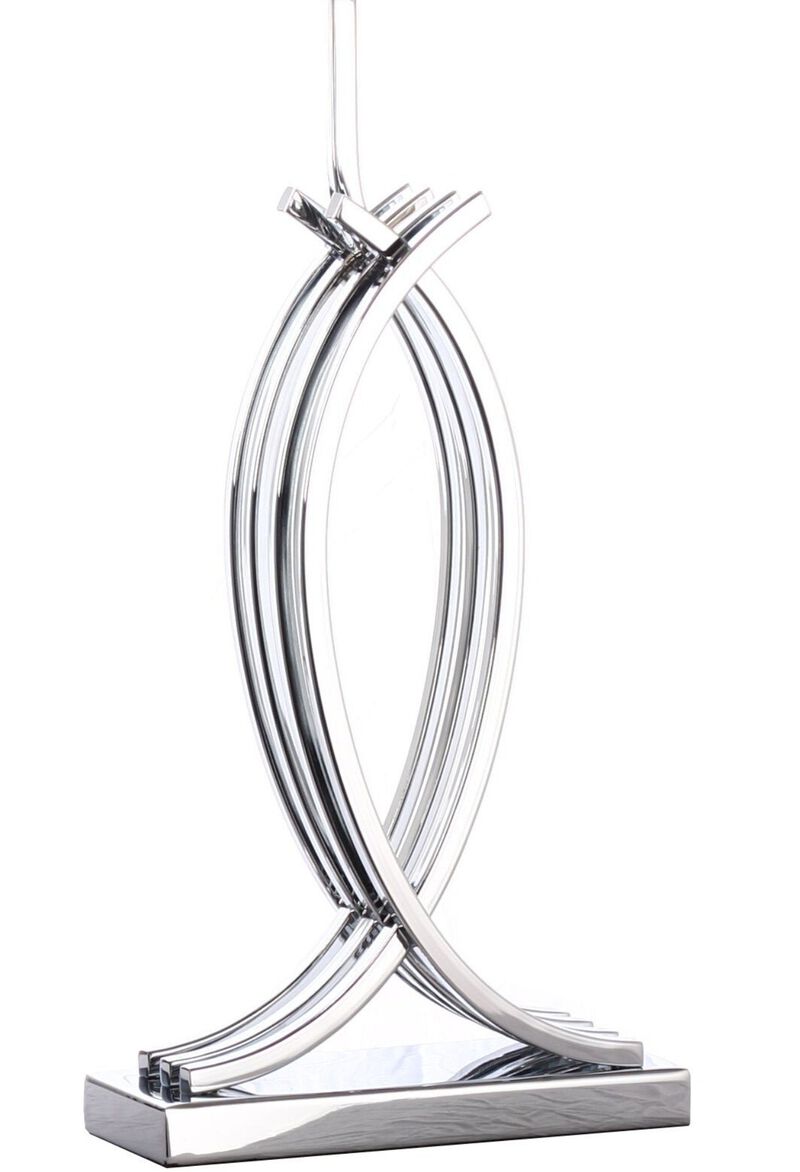 Unity Table Lamp Chrome Metal LED Light
