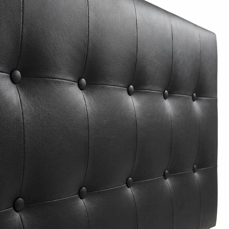 Metal Queen Headboard in Black with Durable Frame and Elegant Design image number 4