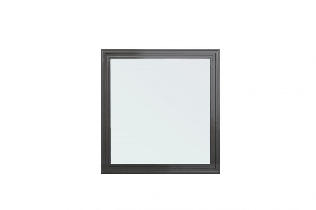 HomeRoots 36" Gray Wood Framed Accent Mirror