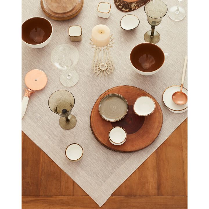 Solino Home 100% Pure Linen Table Throw - Athena.