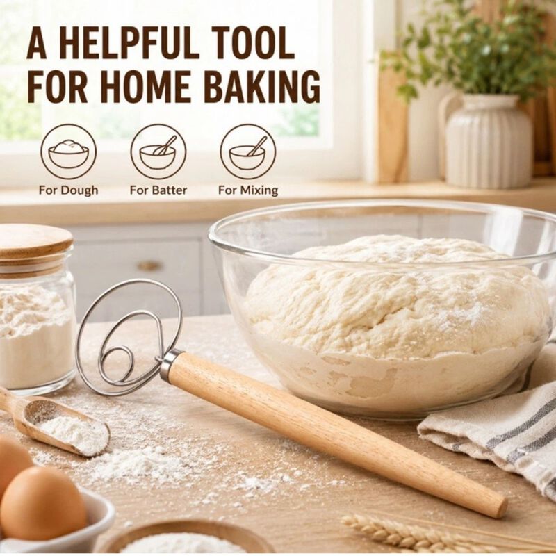 Stainless Steel Danish Dough Whisk image number 2