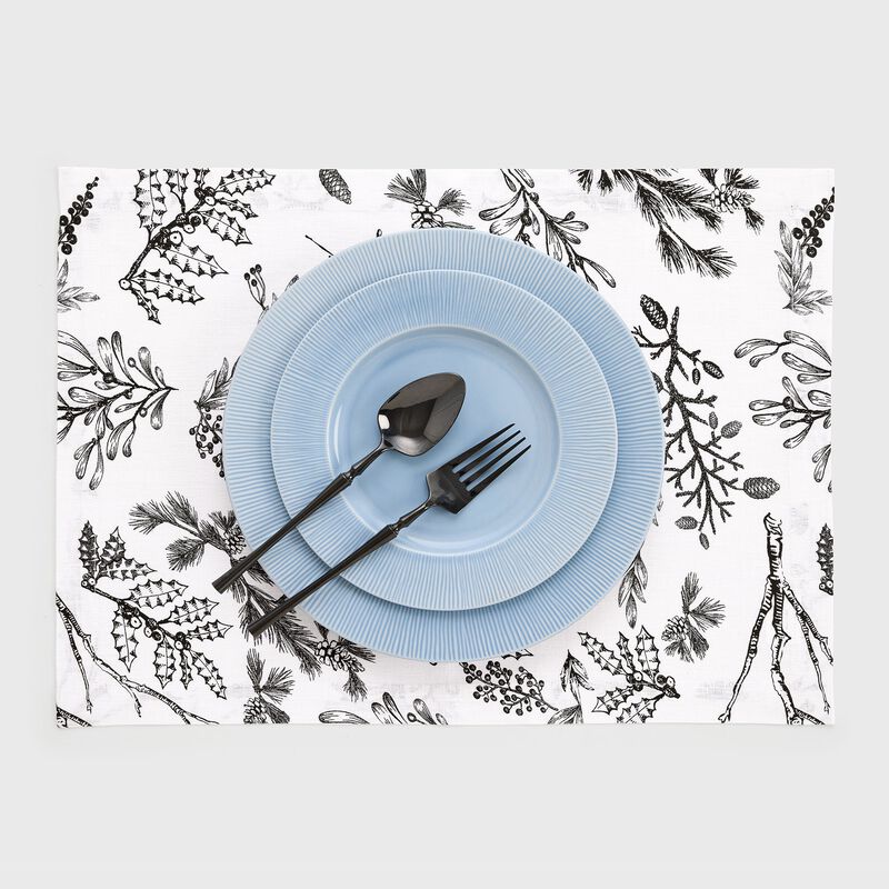Linen Placemats - Winter Forest image number 1
