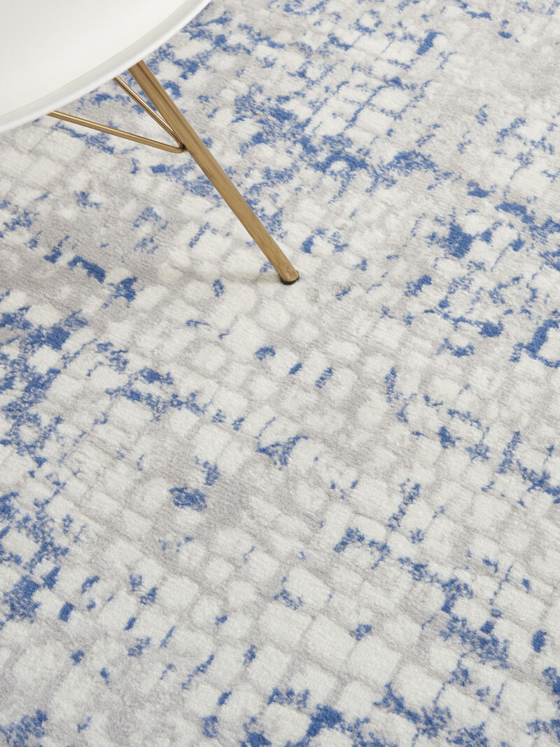 Whimsicle WHS07 Gray/Blue 5' x 7' Rug