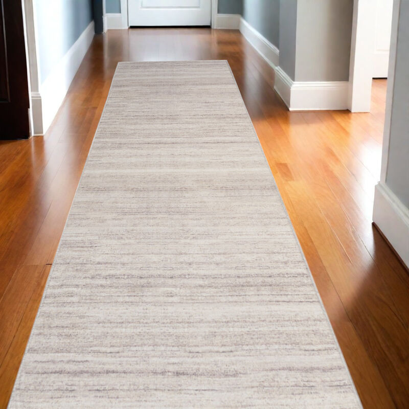 HomeRoots Abstract Washable Runner Rug image number 1