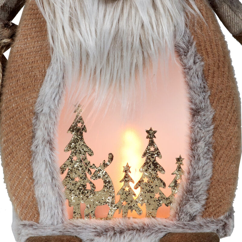 Sunnydaze Glowing Gnome Indoor Pre-Lit LED Holiday Decoration - 25 in