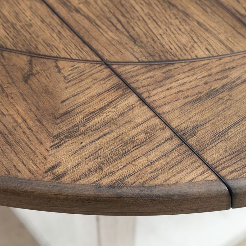 Liberty Furniture Al Fresco Drop Leaf Table for Dining Room - Graphite & Whitestone image number 5