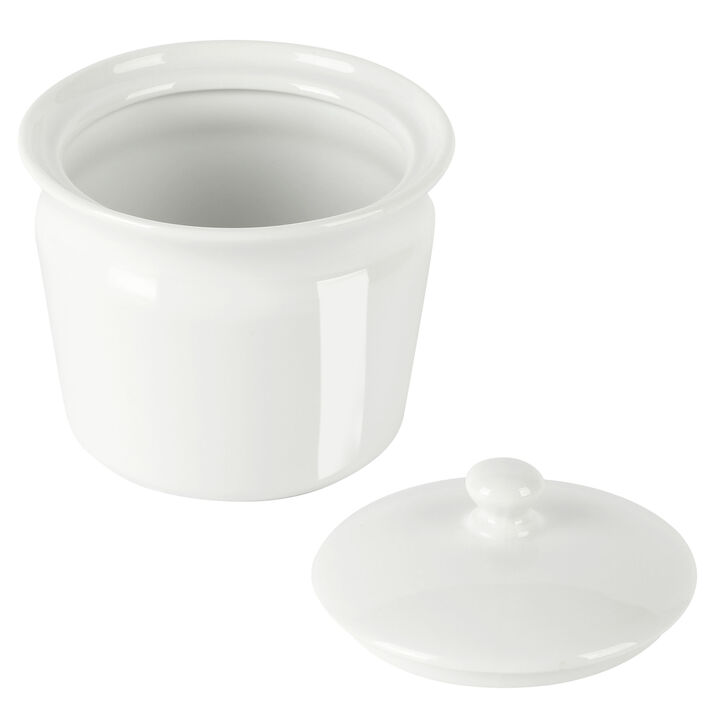 Martha Stewart Everyday 6.7 Ounce Fine Ceramic Sugar Jar with Lid