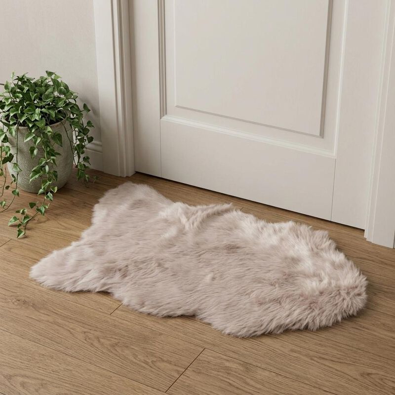 HomeRoots Faux Sheepskin Washable Area Rug image number 1