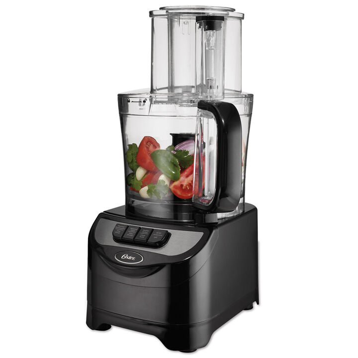Oster 4-in-1 Versatility 10 Cup 2 Speed Food Processor System in Black