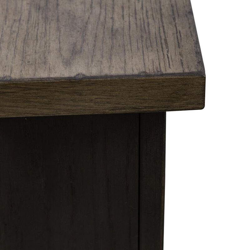 Liberty Furniture Americana Farmhouse Hall Buffet- Black in Dusty Taupe image number 8