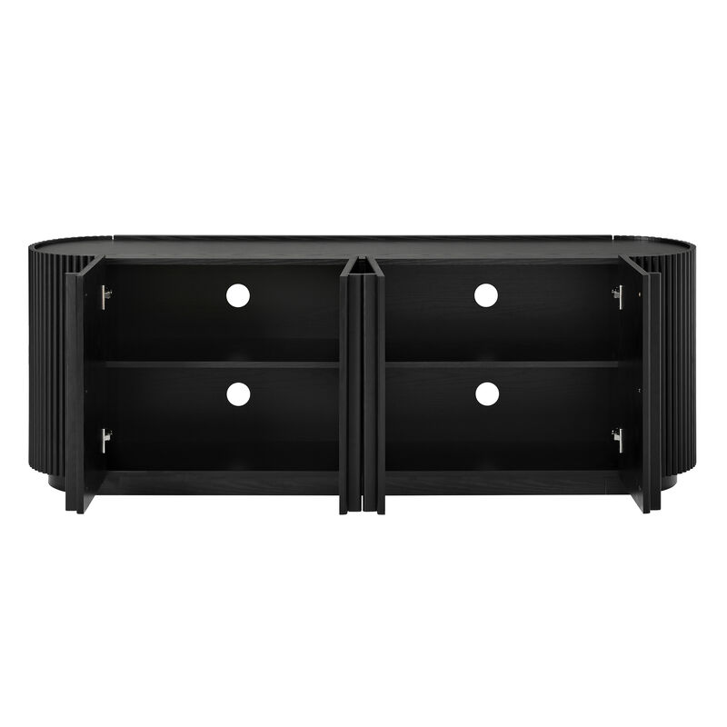 Gabbos Wood Grain TV Stand image number 6