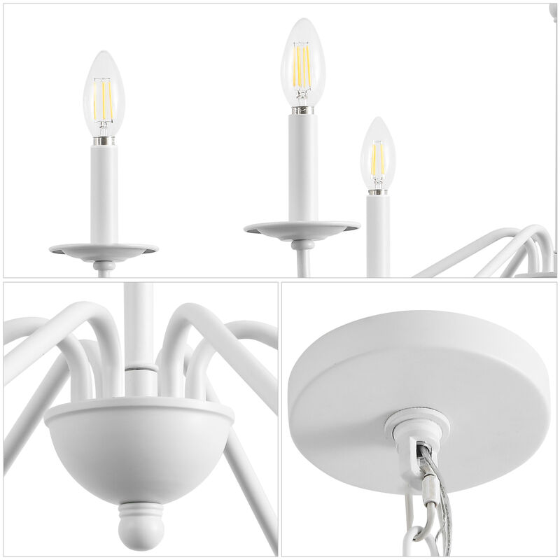 Wicklow Bohemian Farmhouse Iron LED Chandelier