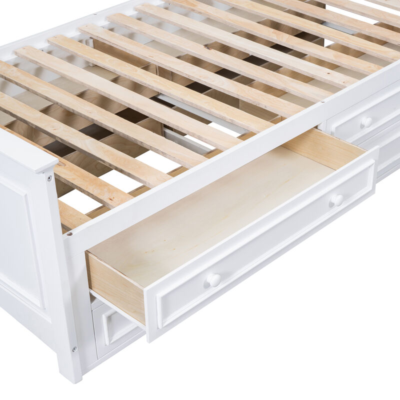 Merax Platform Bed with Storage Headboard image number 8