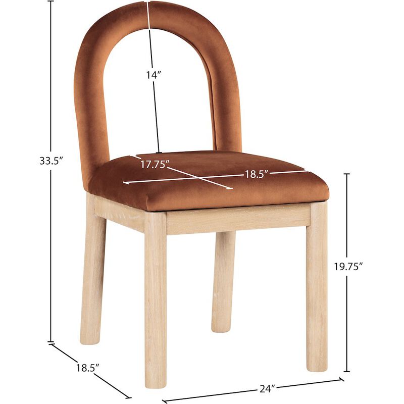 Meridian Furniture Conrad Velvet Dining Chair