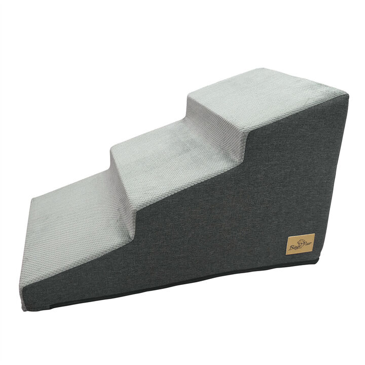 Anti-slip Dog Stairs 3/4/5 Tiers Soft Foam Dog Ramp Steps For High Bed Couch Sofa