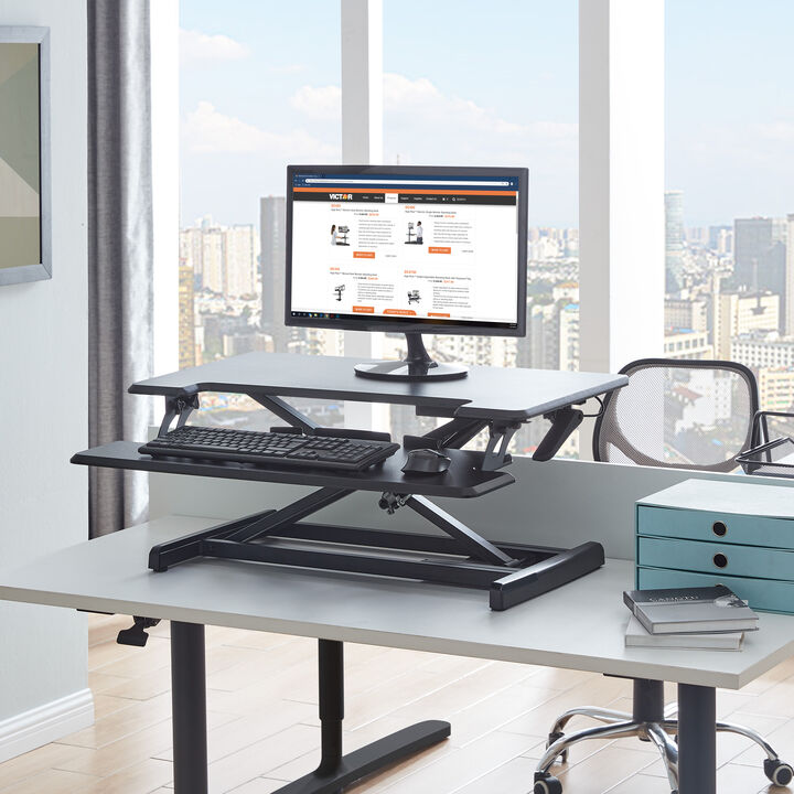 Black Standing Desk Converter