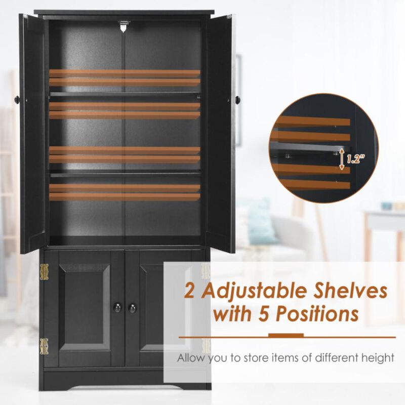 Hivvago Accent Storage Cabinet with Adjustable Shelves