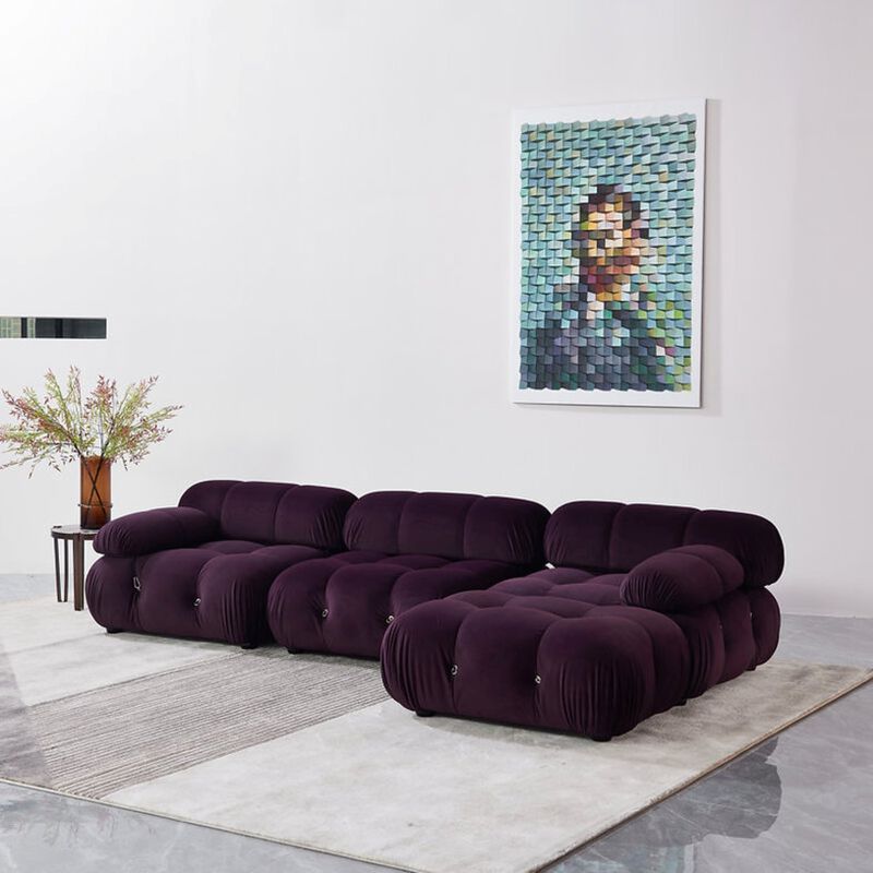 Daimion Upholstered L-Shaped Sectional Reversible image number 1
