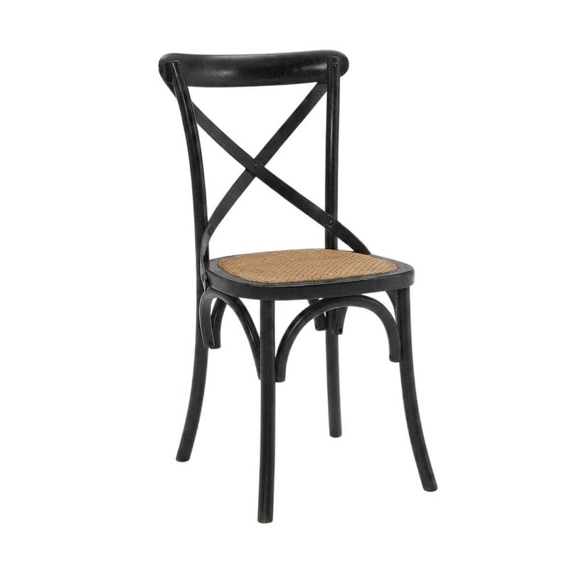 Wooden Dining Side Chairs for Kitchen and Dining Room, Natural, Set of 2 image number 2