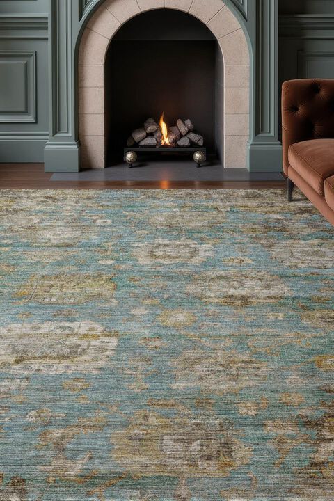 Aristo AR7 Teal 9' x 12' Rug