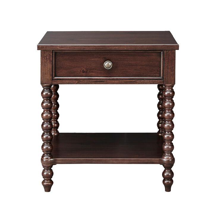 Gracie Mills Hebert Farmhouse Style Nightstand