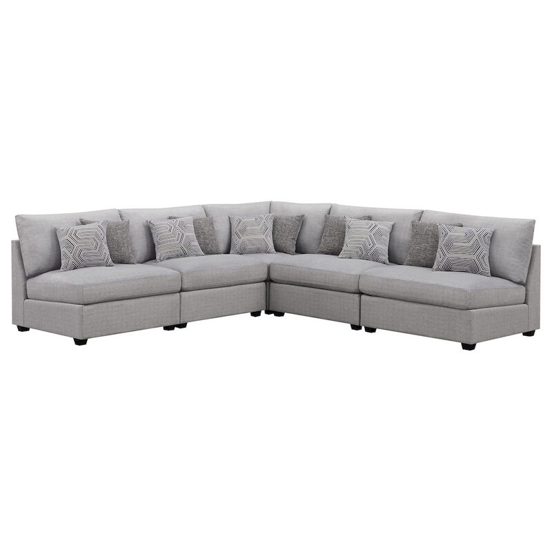 Coaster Co. of America Cambria 5-piece Upholstered Modular Sectional Sofa Grey image number 0