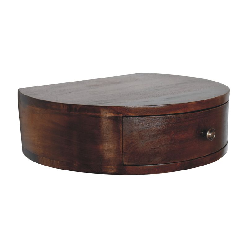 Artisan Furniture Solid Wood Lunar 1 Drawer Floating Bedside
