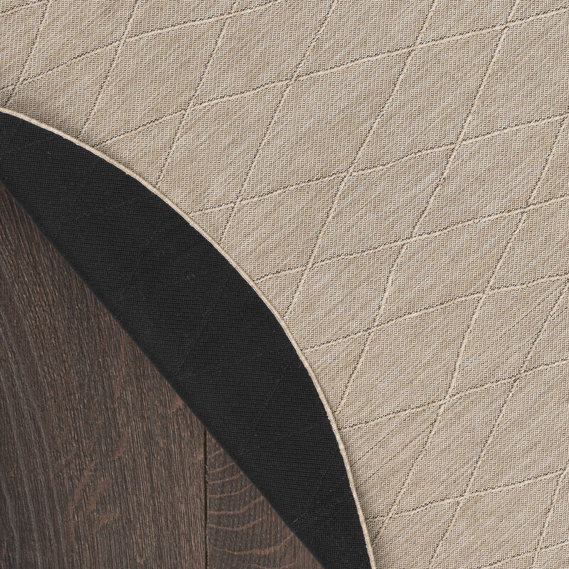 Washable Solutions WSL01 Natural 8' x Round Rug