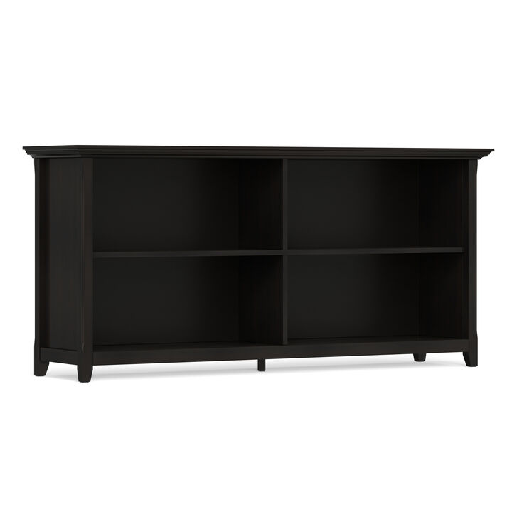 Simpli Home Amherst Low 4 Shelf Bookcase