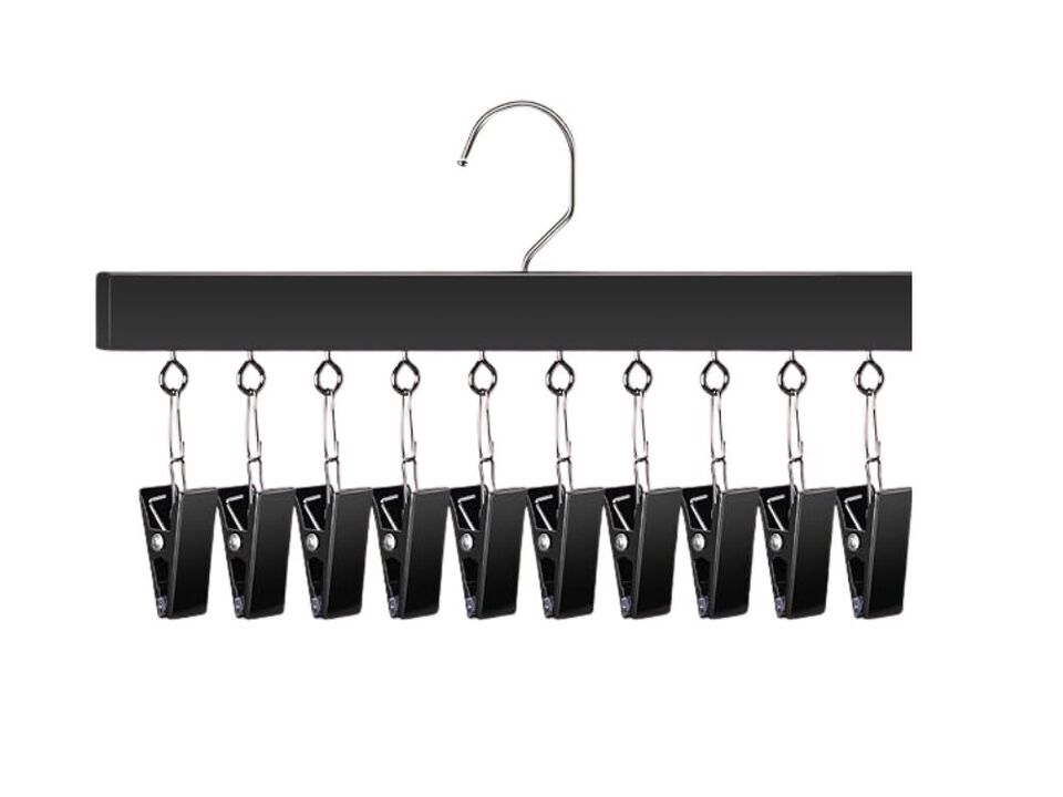 2-Pack Wooden Leggings Hangers | Space-Saving Closet Organizer for Leggings