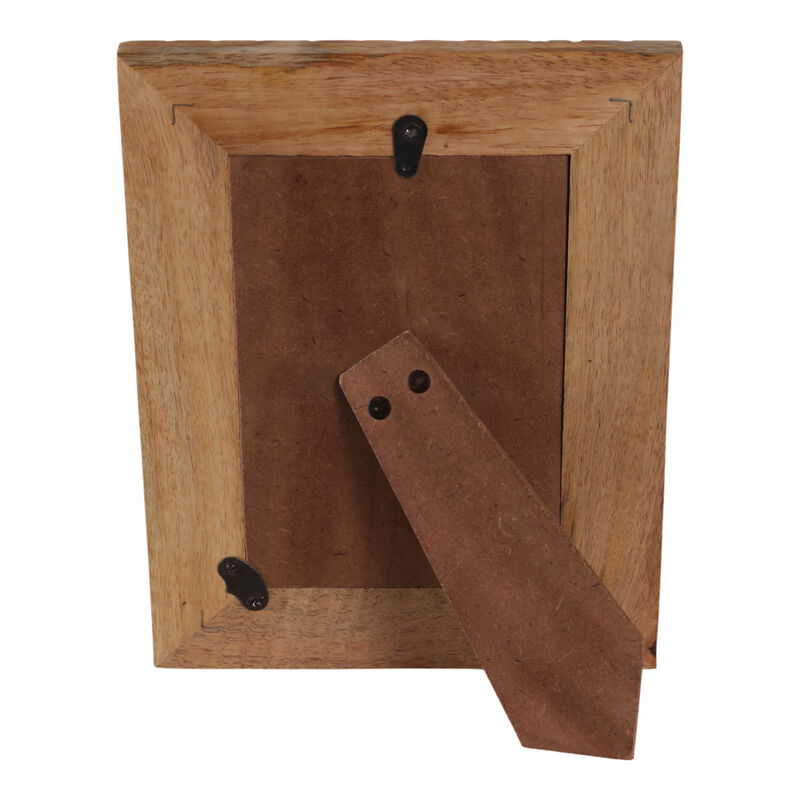 4x6 Wood Starburst Photo Frame, Natural image number 3