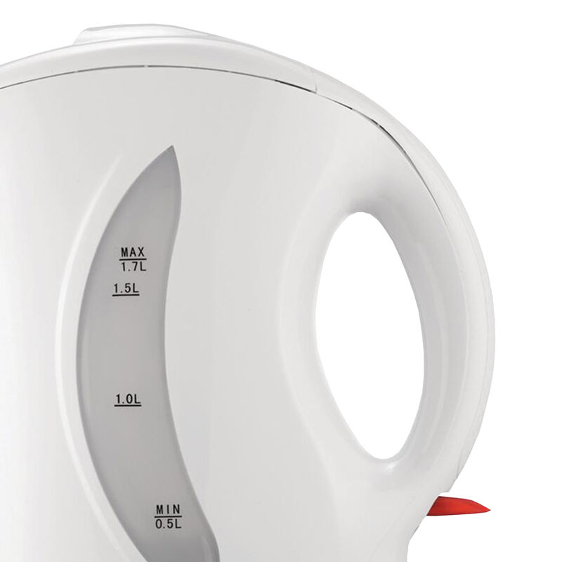 Brentwood 1.7 Liter Cordless Plastic Tea Kettle in White