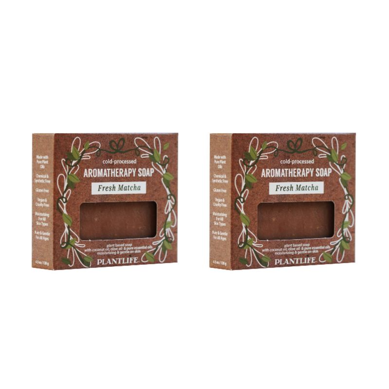 Plantlife Bar Soap - Fresh Matcha 2 Pack image number 2