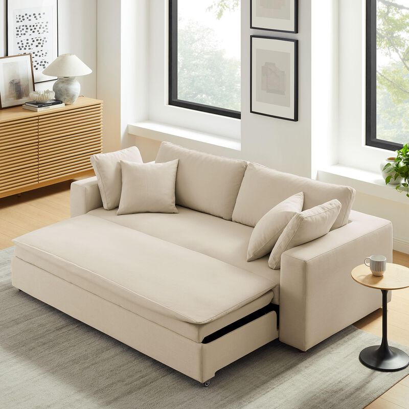 Commix Down Filled Overstuffed Sleeper Sofa image number 3