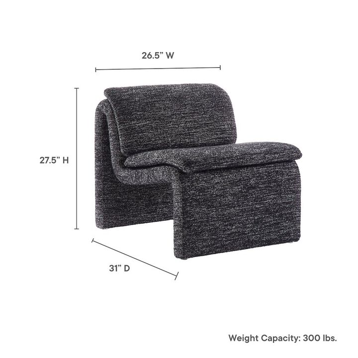 Dune Boucle Upholstered Armless Accent Chair