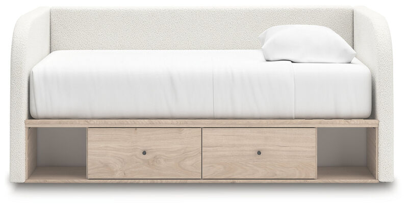 Shapella Full Upholstered Panel Bed with Storage image number 5