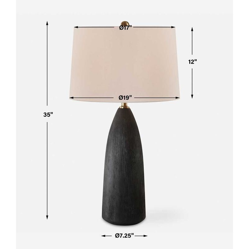Uttermost Jett Black Table Lamp image number 5