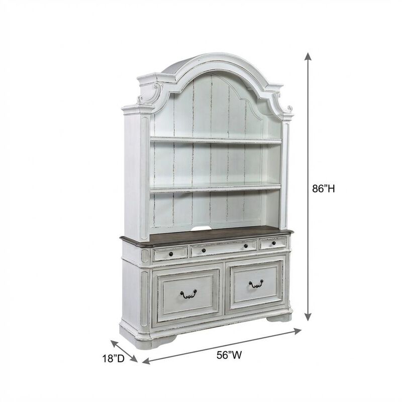 Liberty Furniture Rubberwood Credenza with White Oak & Birch Veneers image number 6
