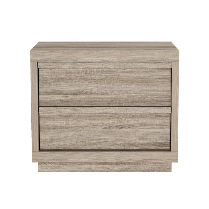 Navis 26" Nightstand in Neutral Brown (2-Drawer)