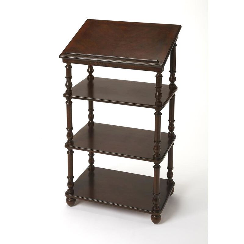 Starlight Canyon Home Traditional Library Stand with Storage for Home Office, Cherry, Cherry image number 0
