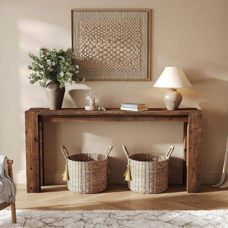 Tribesigns Farmhouse Wood Console Table image number 3